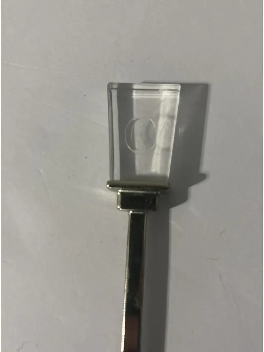 Vintage Cocktail Appetizer Fork Pick 6” Acrylics Handle “C” Logo Stainless